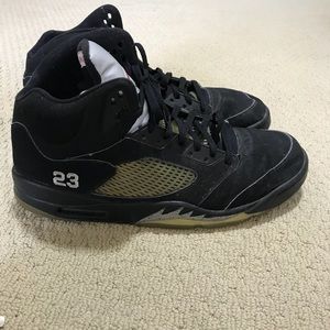 Nike air Jordan 5 black metallic